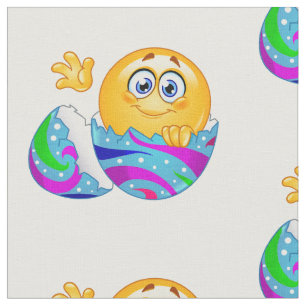 Tela Tejido de Emoji de huevo de Pascua