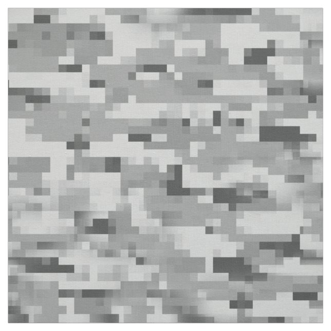 Tela Tejido de estampado gris de camuflaje (Retal)