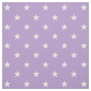Tela Tejido de estrellas moradas