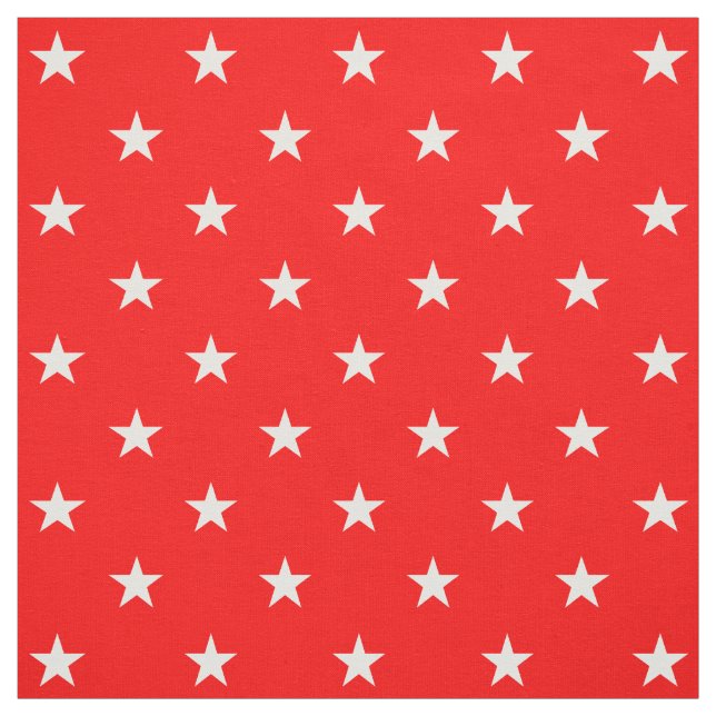 Tela Tejido de estrellas rojas (Retal)