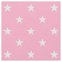 Tela Tejido de estrellas rosadas