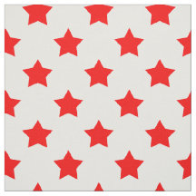 Tejido de fondo blanco de las estrellas rojas