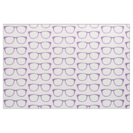 Tela Tejido de gafas geek de hipster morado