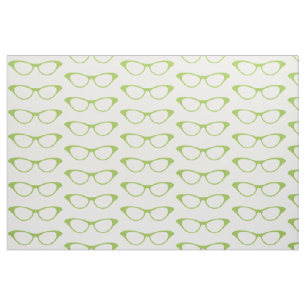 Tela Tejido de gafas verde girly geek