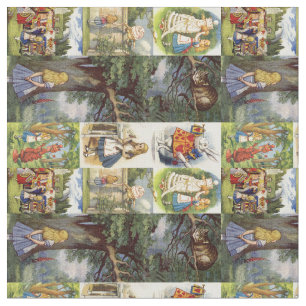 Tela Tejido de gato Cheshire en el maravilloso país