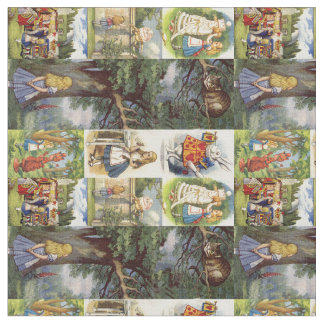 Tela Tejido de gato Cheshire en el maravilloso país