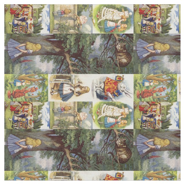 Tela Tejido de gato Cheshire en el maravilloso país (De cerca)