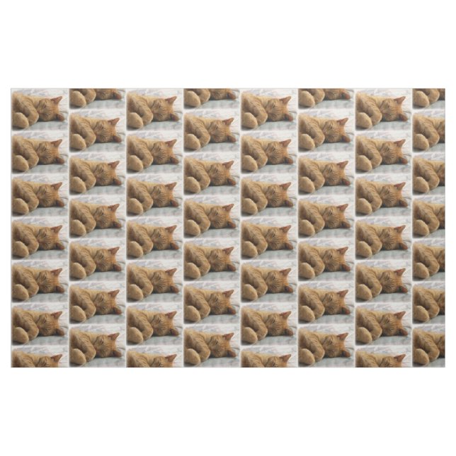 Tela Tejido de gato durmiente ("Cuarto gordo" (fat quarter))