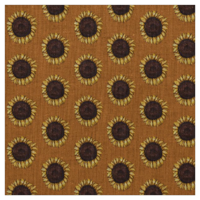 Tela Tejido de girasol Algodón o poli (Retal)