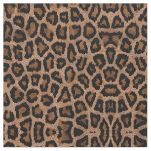 Tela Tejido de impresión de animales leopardo para deco