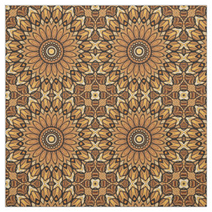 Tela Tejido de impresión de girasol de los años 70