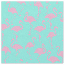 Tela Tejido de impresión trópico rosado Flamingo Cute