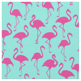 Tela Tejido de impresión trópico rosado Flamingo Cute
