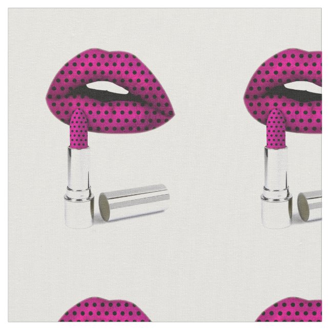 Tela Tejido de lápiz labial. (De cerca)