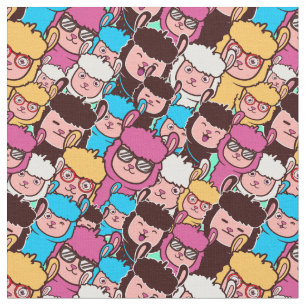 Tela Tejido de Llamas