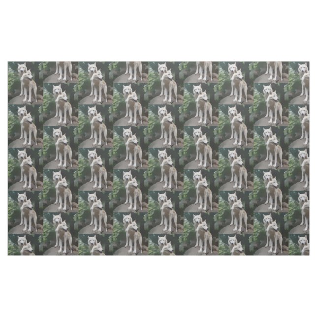 Tela Tejido de lobos salvajes ("Cuarto gordo" (fat quarter))