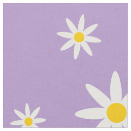 Tela Tejido de margarita morado
