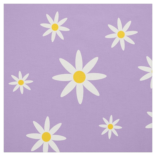 Tela Tejido de margarita morado (Retal)