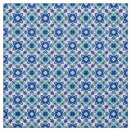 Tela Tejido de mobiliario blanco azul Glitch2