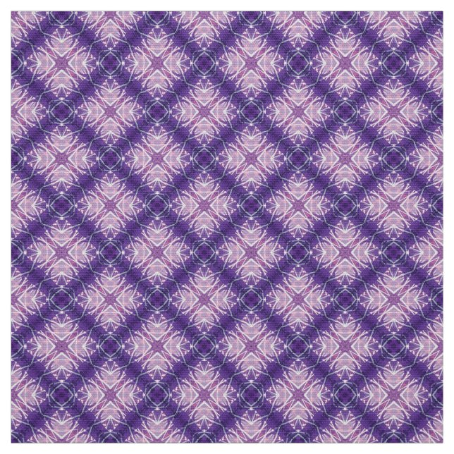 Tela Tejido de mobiliario blanco violeta azul violeta G (Retal)