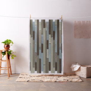 Tela Tejido de mosaico negro gris azul