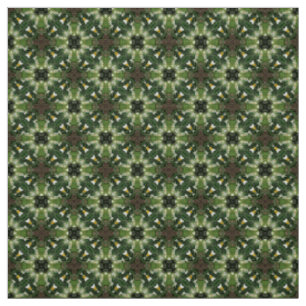 Tela Tejido de motivos marrón de humo verde Glitch2