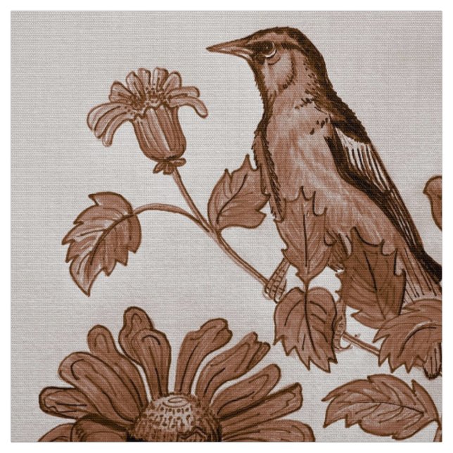 Tela Tejido de Oriole marrón (Retal)