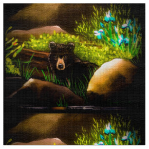 Tela Tejido de oso Dreamy Baby Stream