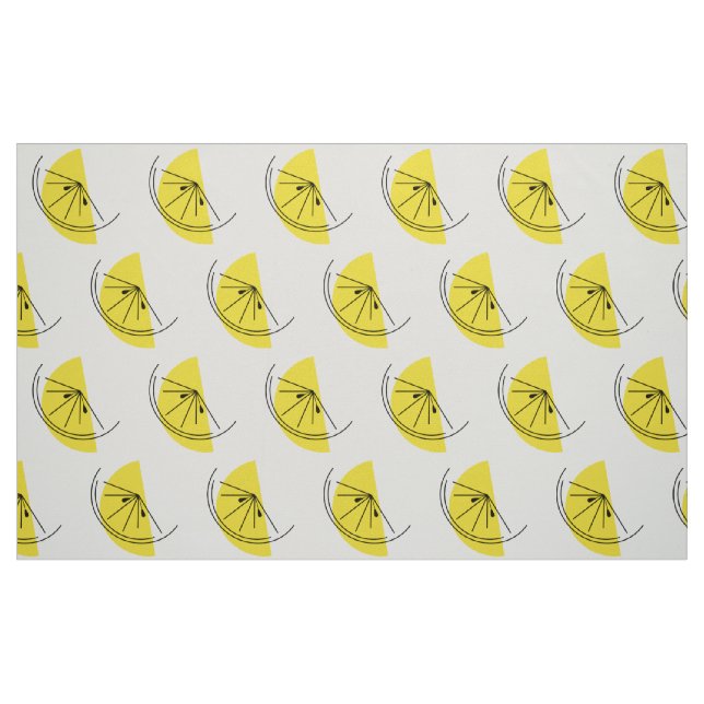 Tela Tejido de papel grande de Citrus Lemon ("Cuarto gordo" (fat quarter))