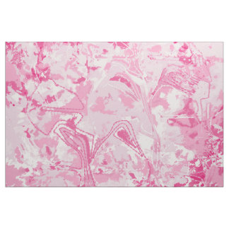 Tela Tejido de patrón abstracto rosado exclusivo