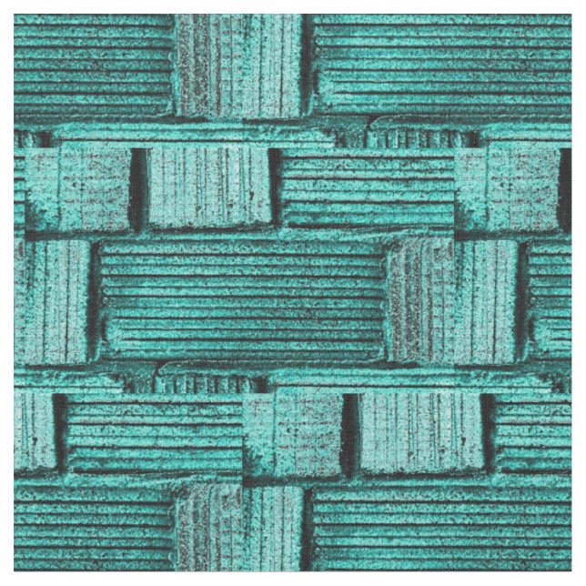 Tela Tejido de patrón Aqua (De cerca)