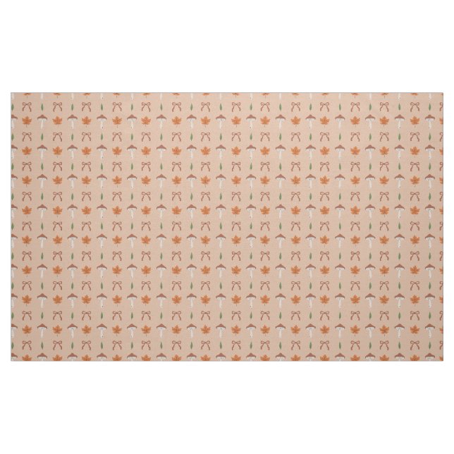 Tela Tejido de patrón de brote de otoño ("Cuarto gordo" (fat quarter))