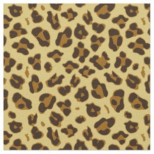 Tela Tejido de patrón de impresión de animales leopar