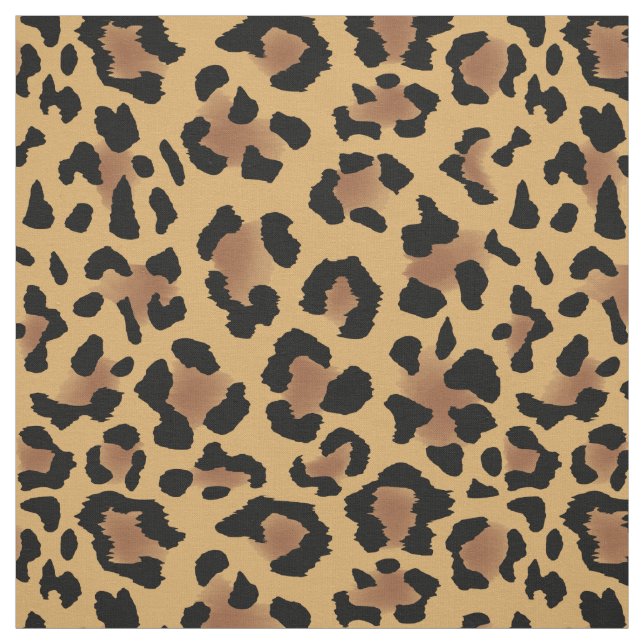 Tela Tejido de patrón de impresión de piel de leopardo (Retal)
