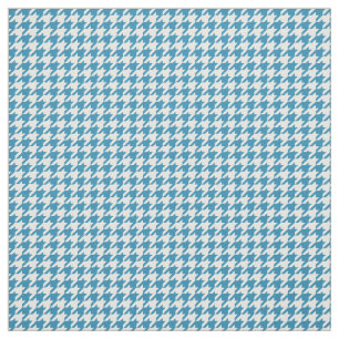 Tela Tejido de patrón de patas azul blanco