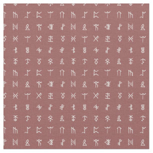 Tela Tejido de patrón de símbolos de carreras nórdicas