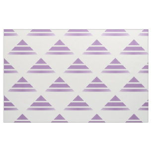 Tela Tejido de patrón de triángulo geográfico blanco pú