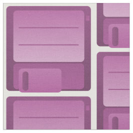 Tela Tejido de patrones de disquete púrpura