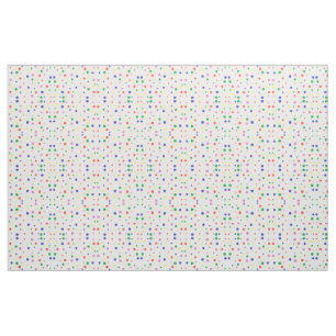 Tela Tejido de patrones geométricos de puntos de polka 
