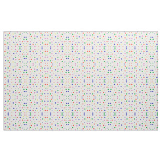 Tela Tejido de patrones geométricos de puntos de polka 