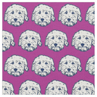 Tela Tejido de perro de garganta en violeta