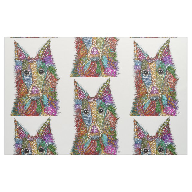 Tela Tejido de perro de paro de Silken ("Cuarto gordo" (fat quarter))