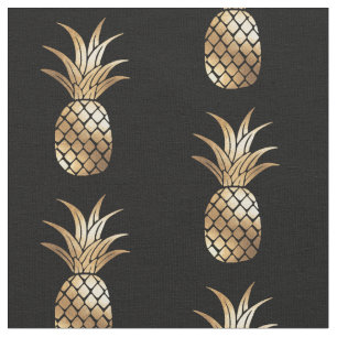 Tela Tejido de piña de Relieve metalizado Faux dorado