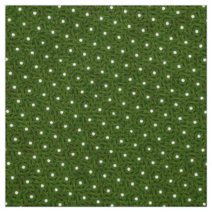 Tela Tejido de polkadot de diamante verde de hierba