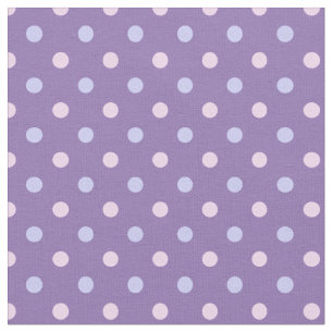 Tela Tejido de puntos de polka rosado/púrpura pastel - 
