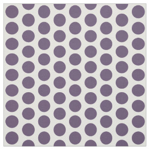 Tela Tejido de puntos mini polka morado blanco