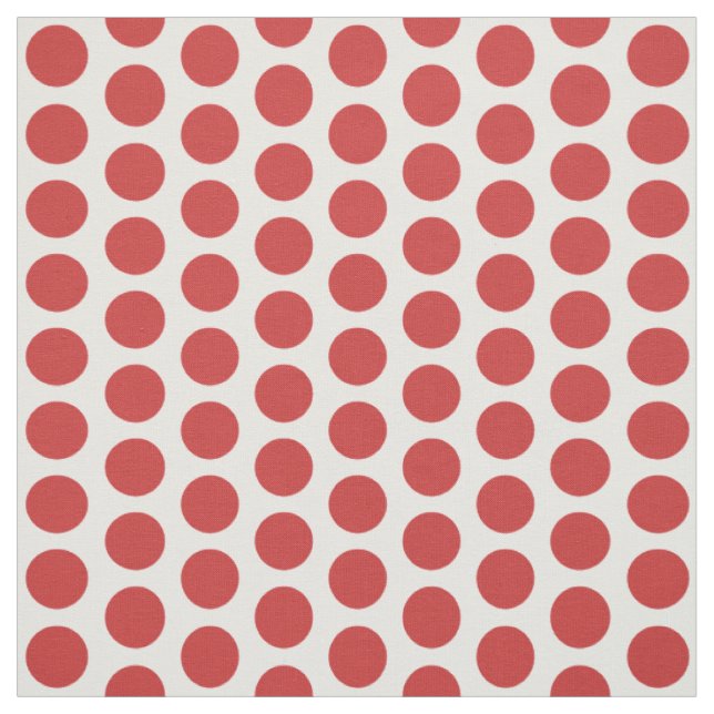 Tela Tejido de puntos mini polka rojo blanco (Retal)