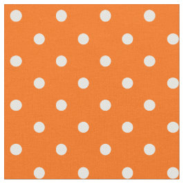 Tela Tejido de puntos polka Naranja
