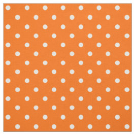 Tela Tejido de puntos polka Naranja