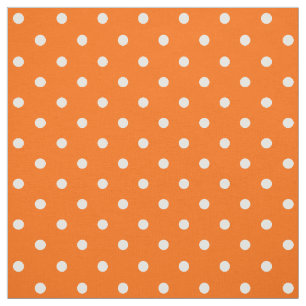 Tela Tejido de puntos polka Naranja